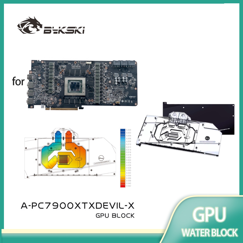 Rx 7900 Xtx 24Gb - Bykski A-PC7900XTXDEVIL-X GPU bloque de agua