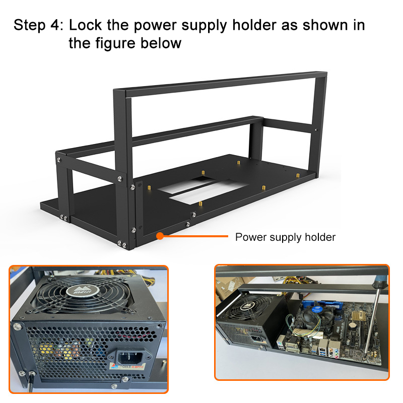 Soporte de placa base para caj - Gpu Mining Rig Frame 8 Gpu reseña y precio