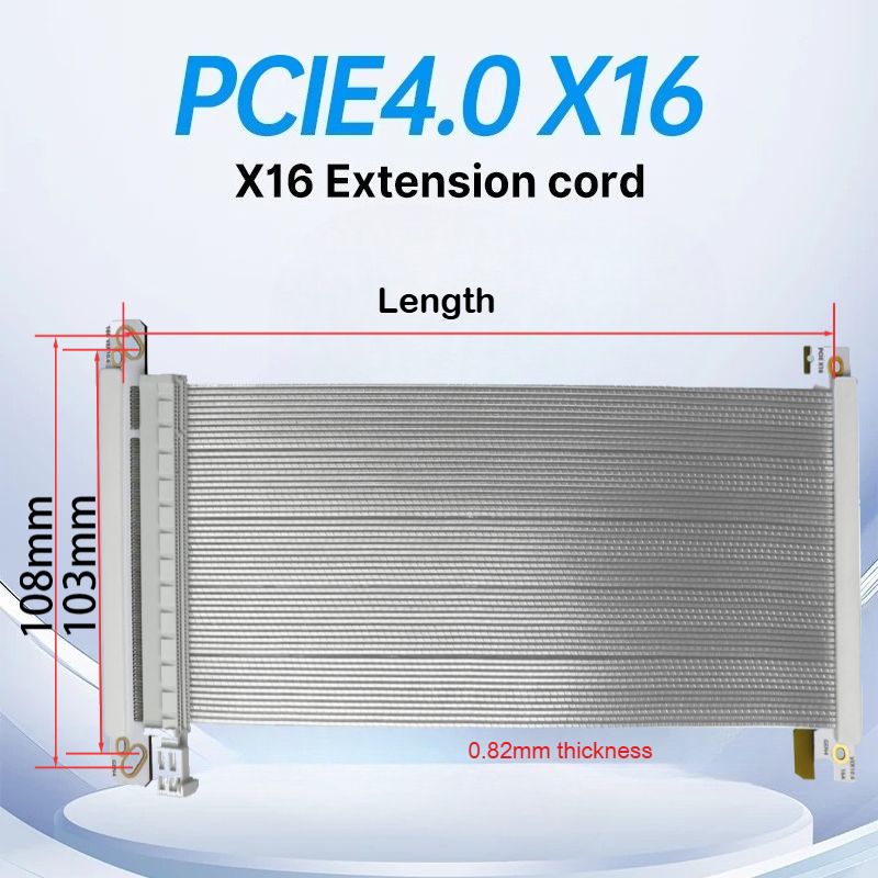 ADT-Link PCI-E x16 4,0 Cable e - Itx Gpu Riser Pcie 4.0 16X reseña y precio