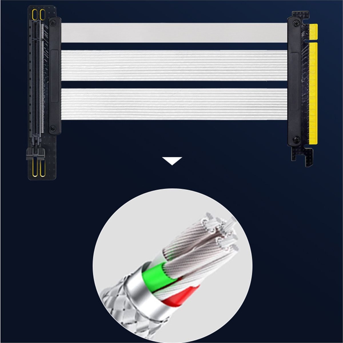 Cable Riser PCIe 5.0 X16 para  - Pcie 5.0 Gpu Riser Cable reseña y precio